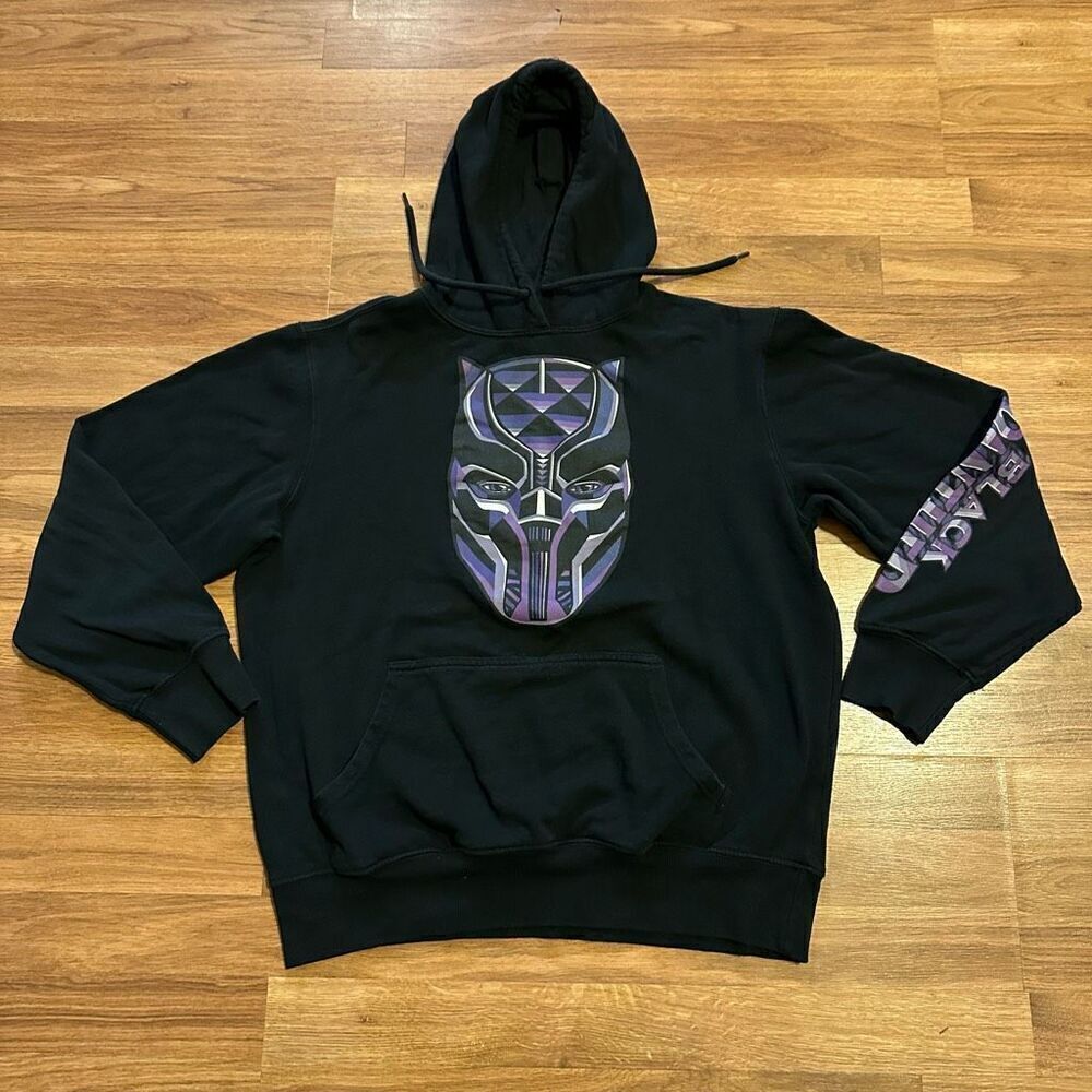 Marvel Studios Black Panther Hoodie Sweatshirt | Adult Size Medium